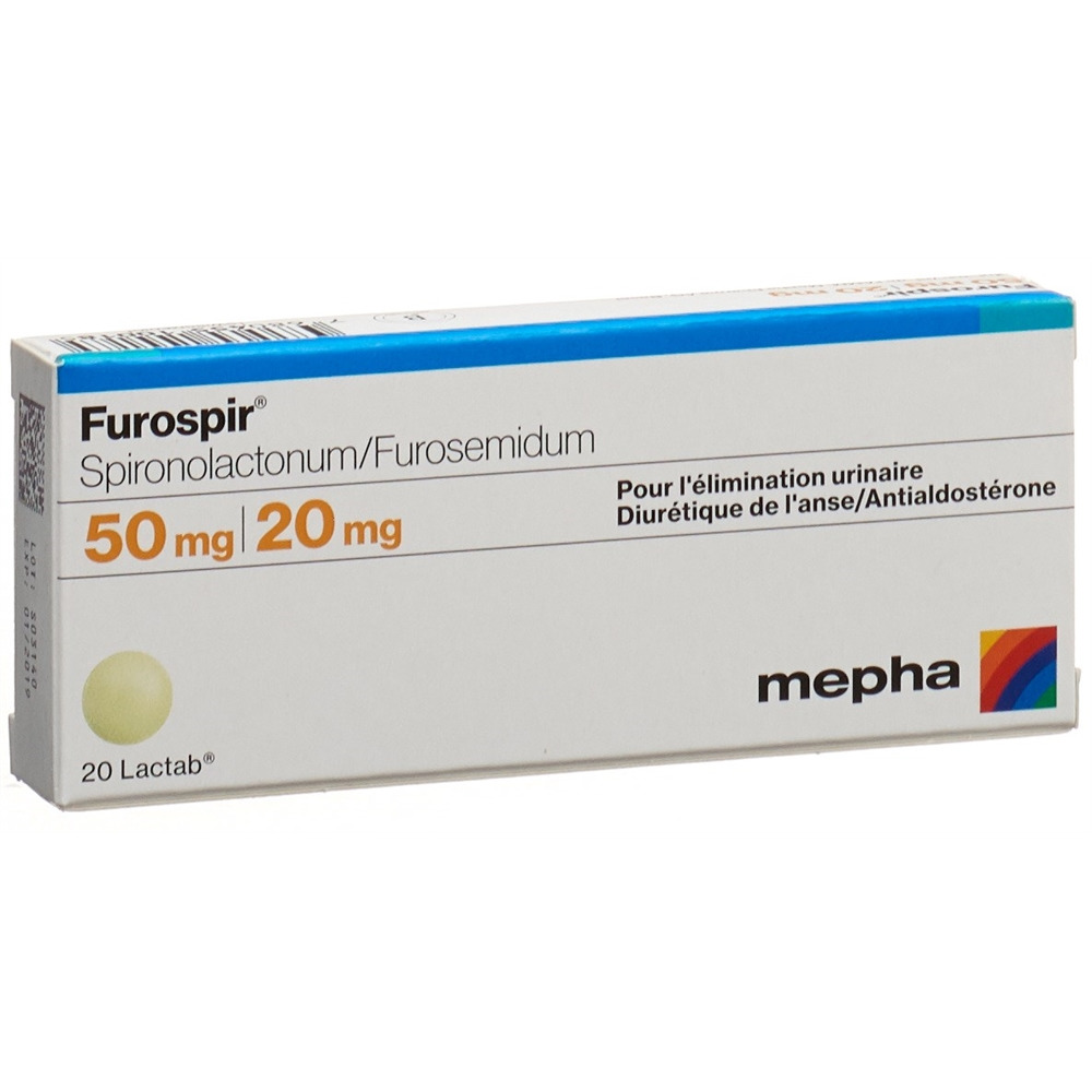 FUROSPIR Lactab 50mg/20mg Blist 20 Stk, Bild 2 von 2