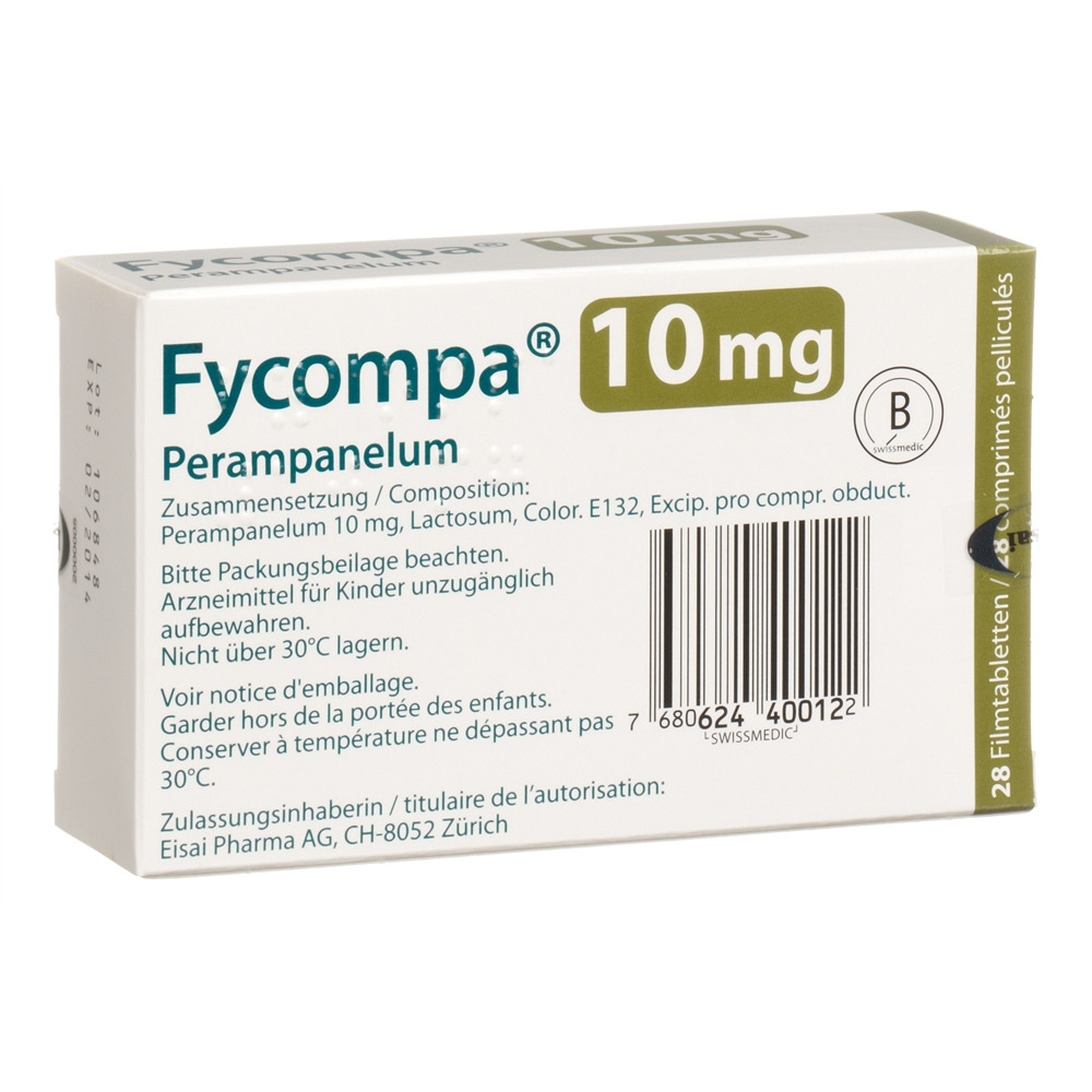 FYCOMPA cpr pell 10 mg blist 28 pce, image 2 sur 2