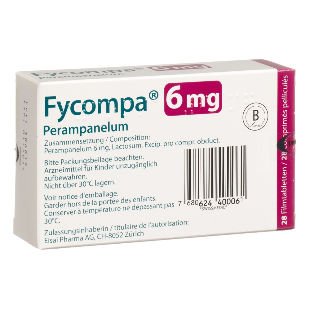 FYCOMPA Filmtabl 6 mg Blist 28 Stk, Bild 2 von 2