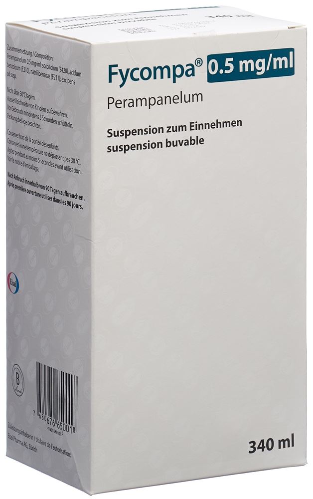 FYCOMPA susp 0.5 mg/ml buvable fl 340 ml, image principale