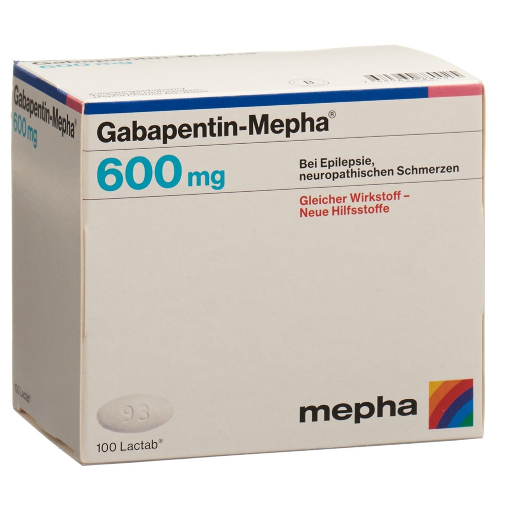 GABAPENTINE Mepha 600 mg, image principale