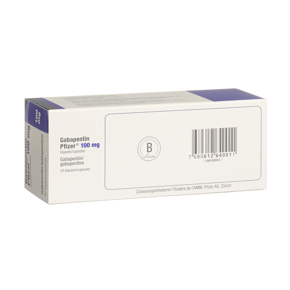 GABAPENTINE Pfizer 100 mg, image 2 sur 2