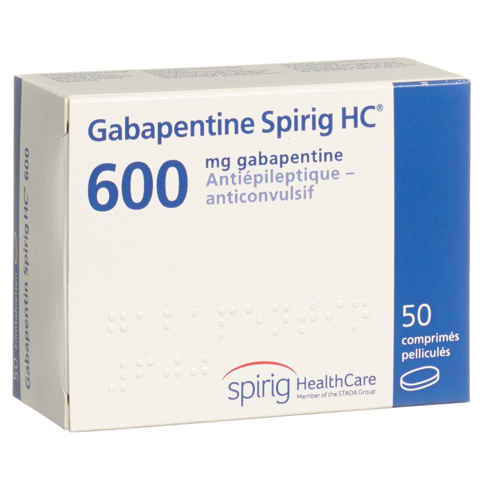 GABAPENTINE Spirig HC 600 mg, image 2 sur 2