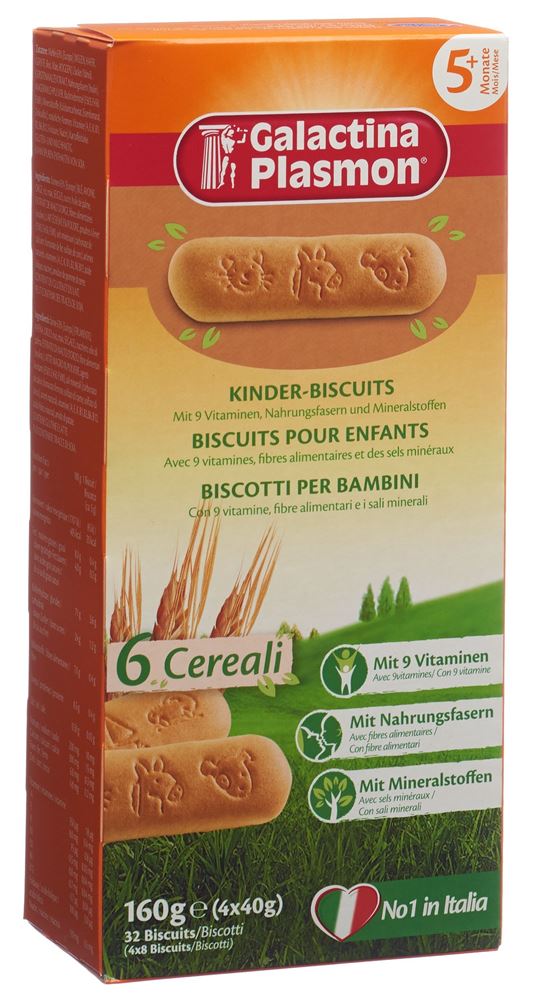 GALACTINA Plasmon 6 Cereali Kinder-Biscuits