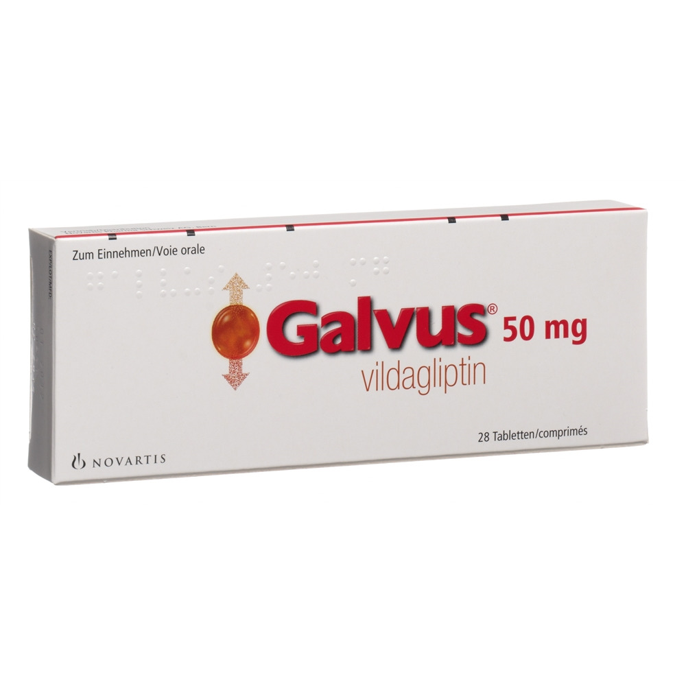 GALVUS Tabl 50 mg Blist 28 Stk, Hauptbild