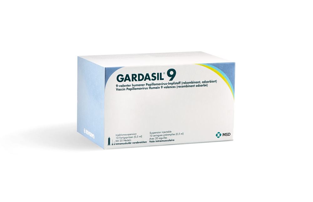 Gardasil Inj Susp in Fertigspritze Fertspr 0.5 ml, Hauptbild