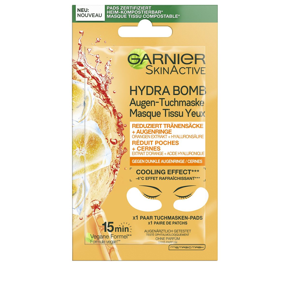 GARNIER Augen-Tuchmaske, Hauptbild