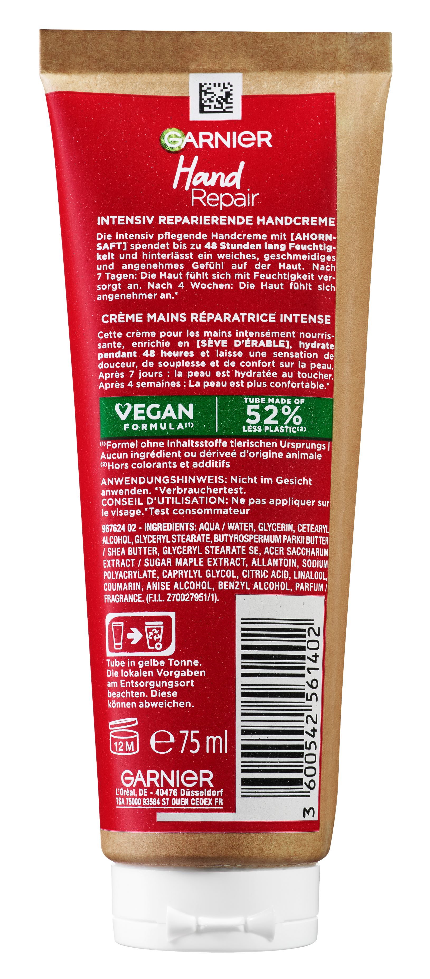 GARNIER BodyRepair Handcreme, image 2 sur 2