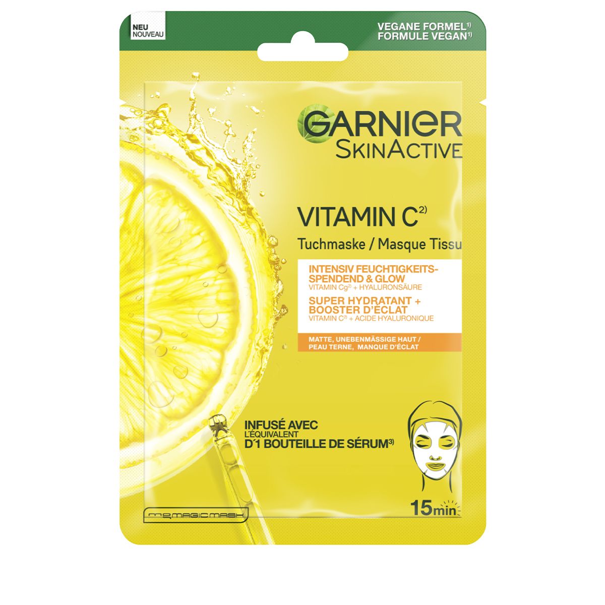 GARNIER Glow Tuchmaske, Hauptbild