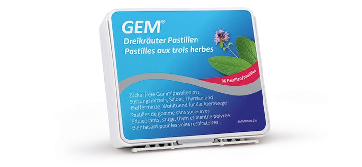 GEM Dreikräuter Pastillen
