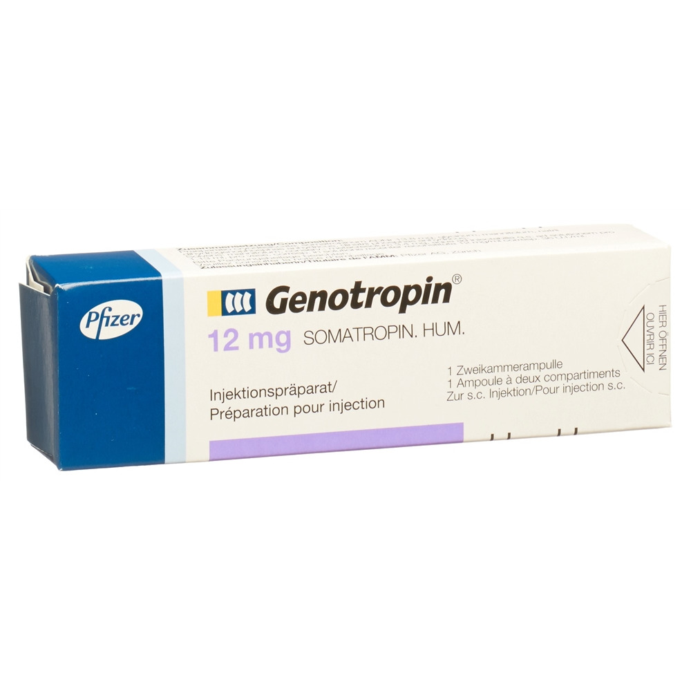 GENOTROPIN subst sèche 12 mg avec solvant amp 1 pce, image principale