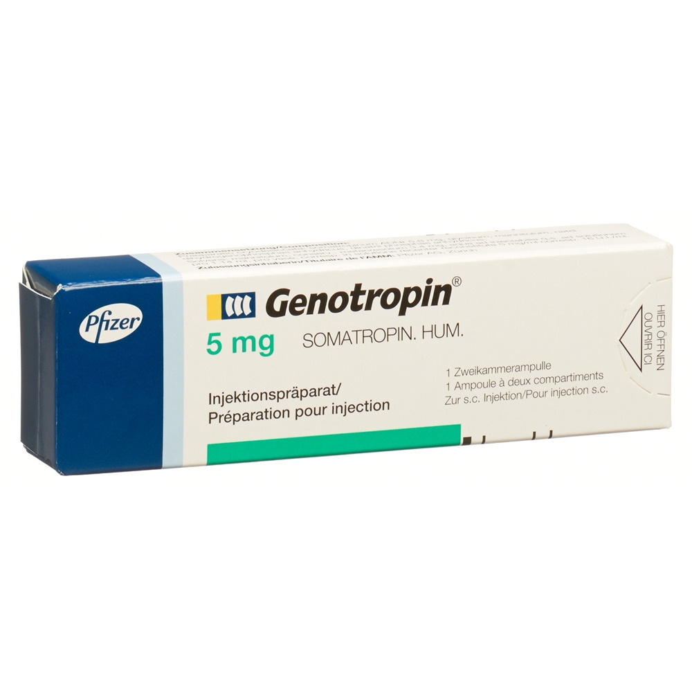 GENOTROPIN subst sèche 5 mg avec solvant amp 1 pce, image principale