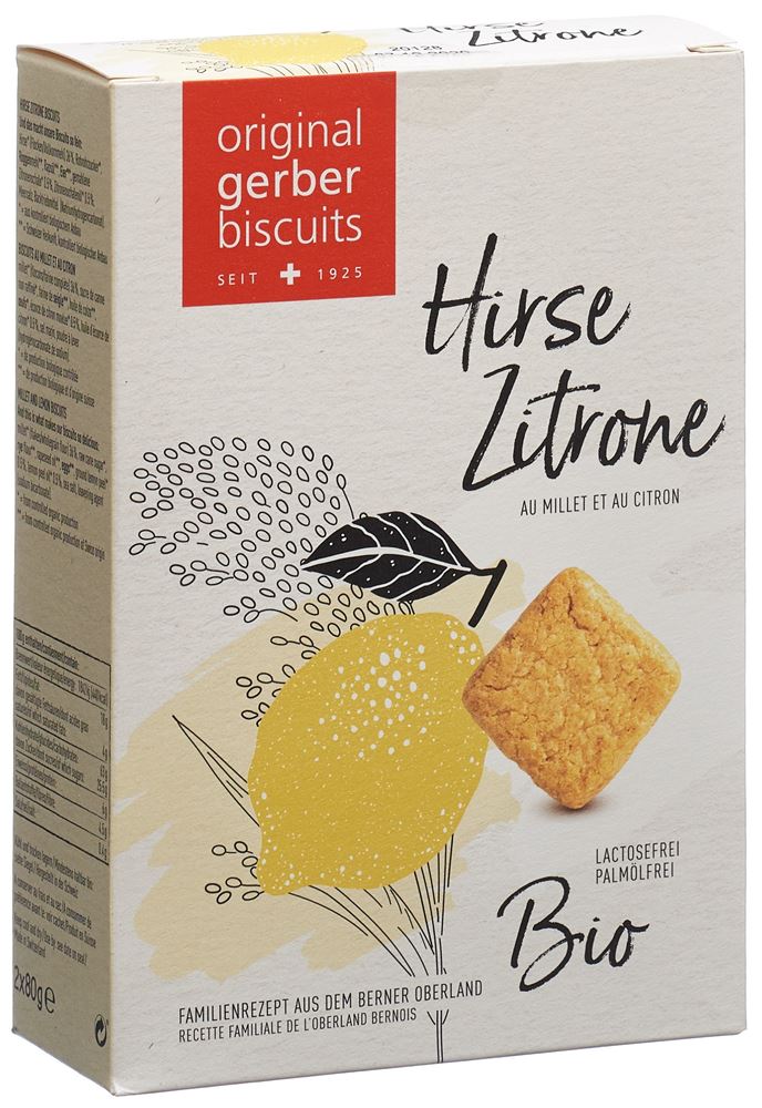 Gerber Hirse Zitrone Biscuits