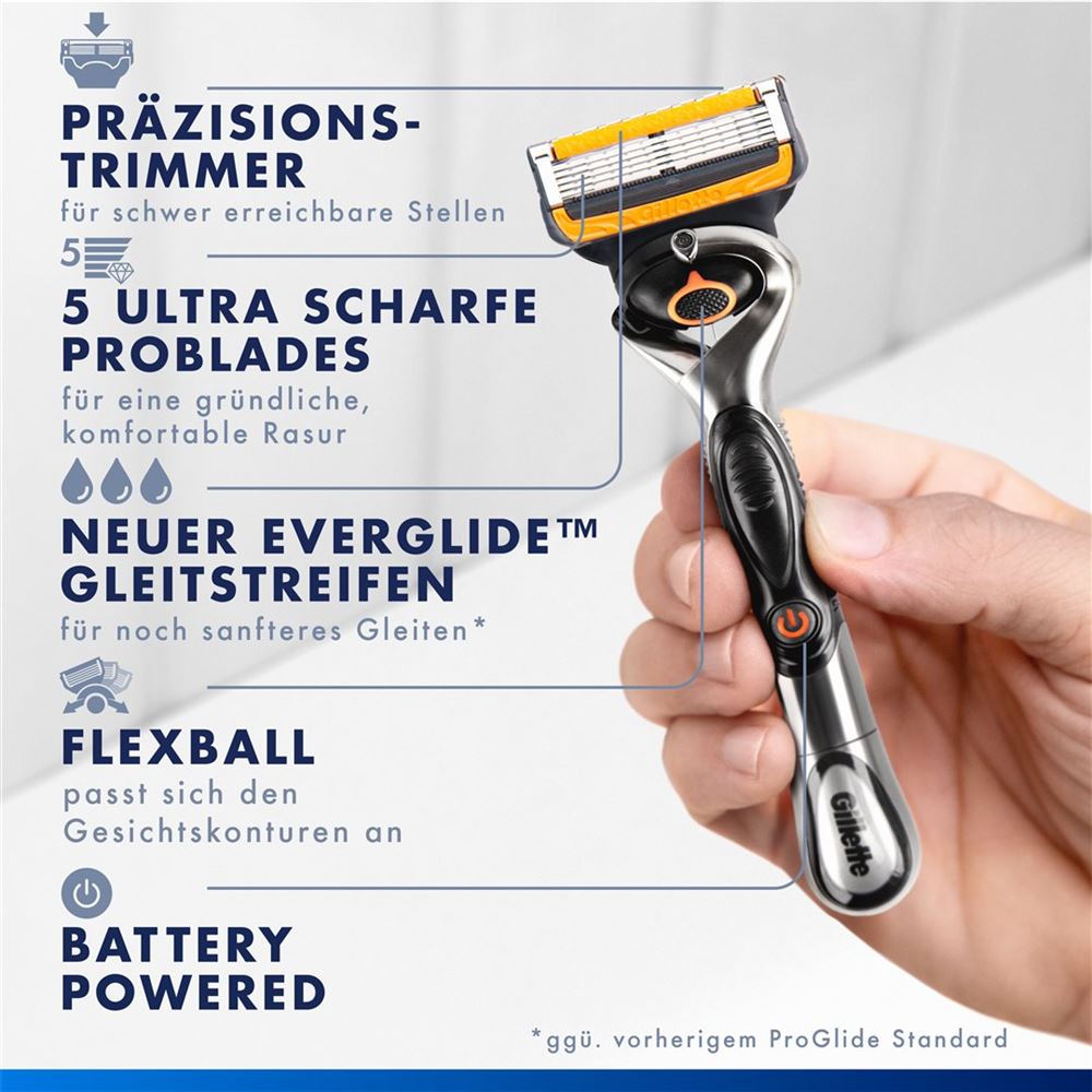Gillette ProGlide Flexball Rasierapparat Power, Bild 2 von 2