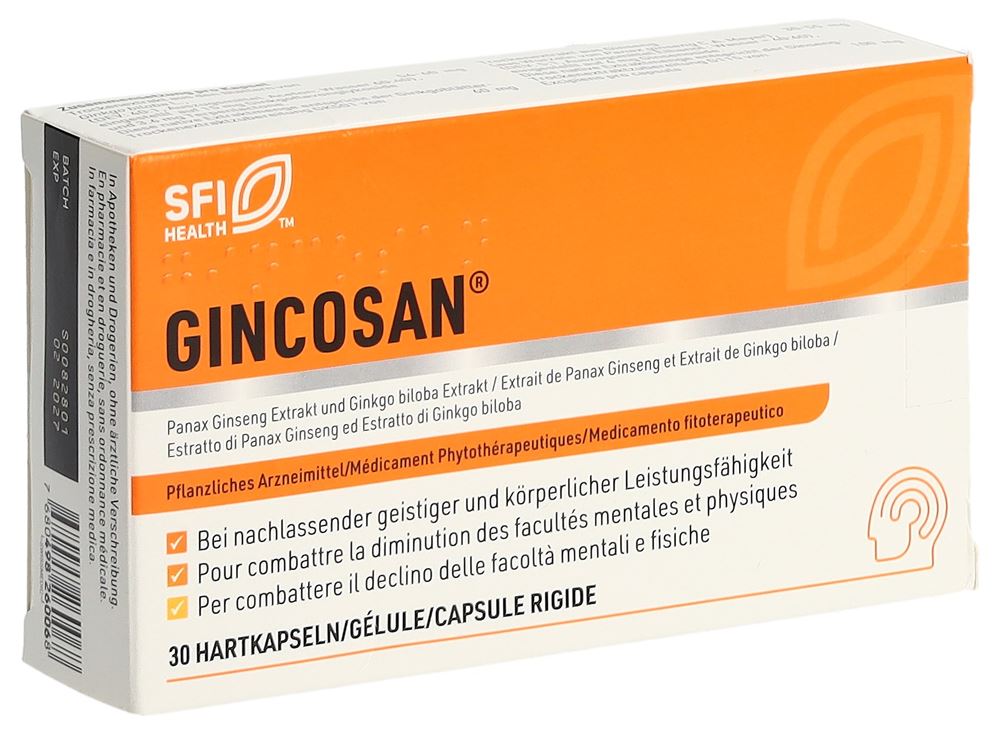 GINCOSAN caps blist 30 pce, image principale