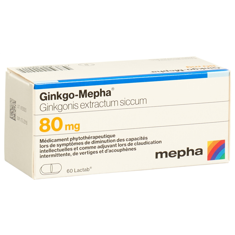 GINKGO Mepha 80 mg, image 2 sur 2