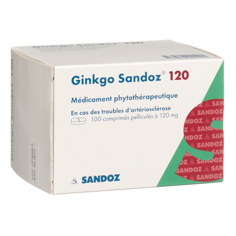 GINKGO Sandoz 120 mg, image 2 sur 2