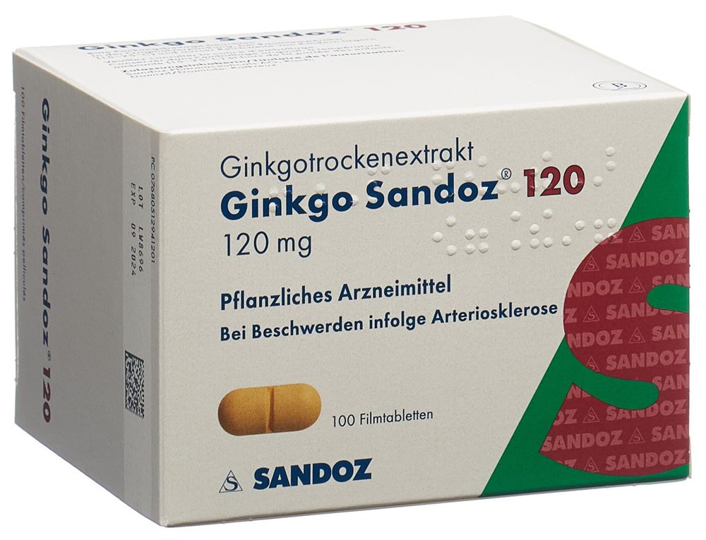 GINKGO Sandoz 120 mg, image principale