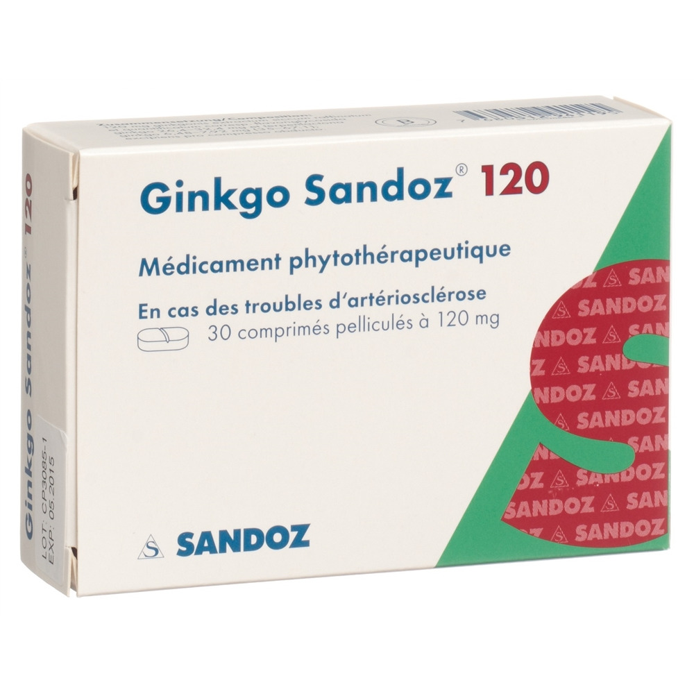 GINKGO Sandoz 120 mg, image 2 sur 2