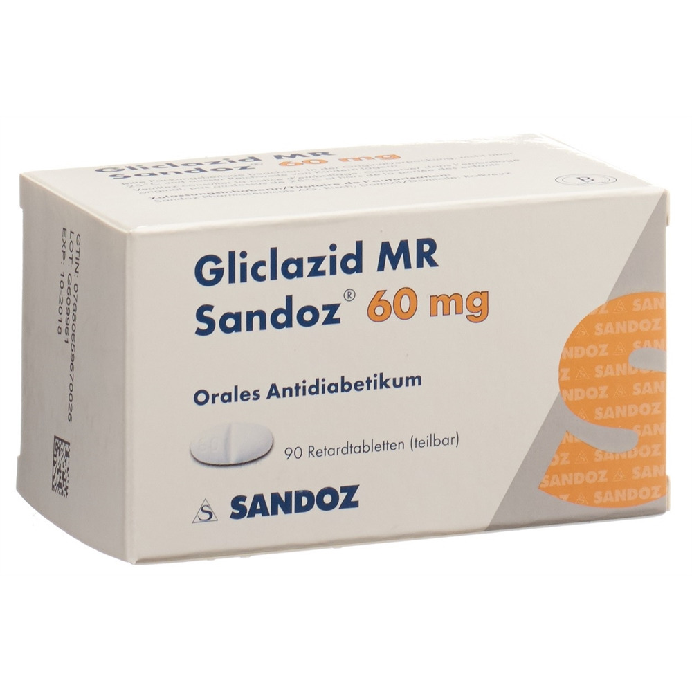 GLICLAZIDE Sandoz 60 mg, image principale