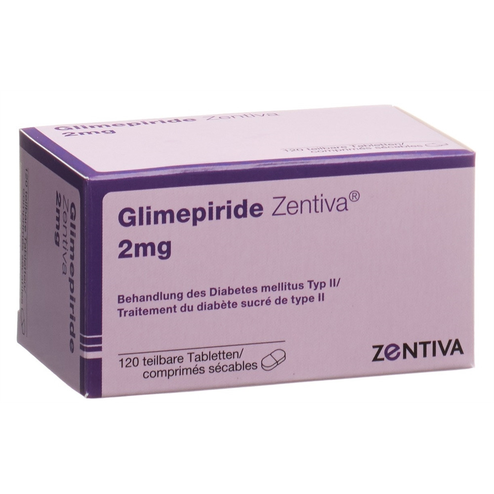 GLIMEPIRIDE Zentiva 2 mg, image principale