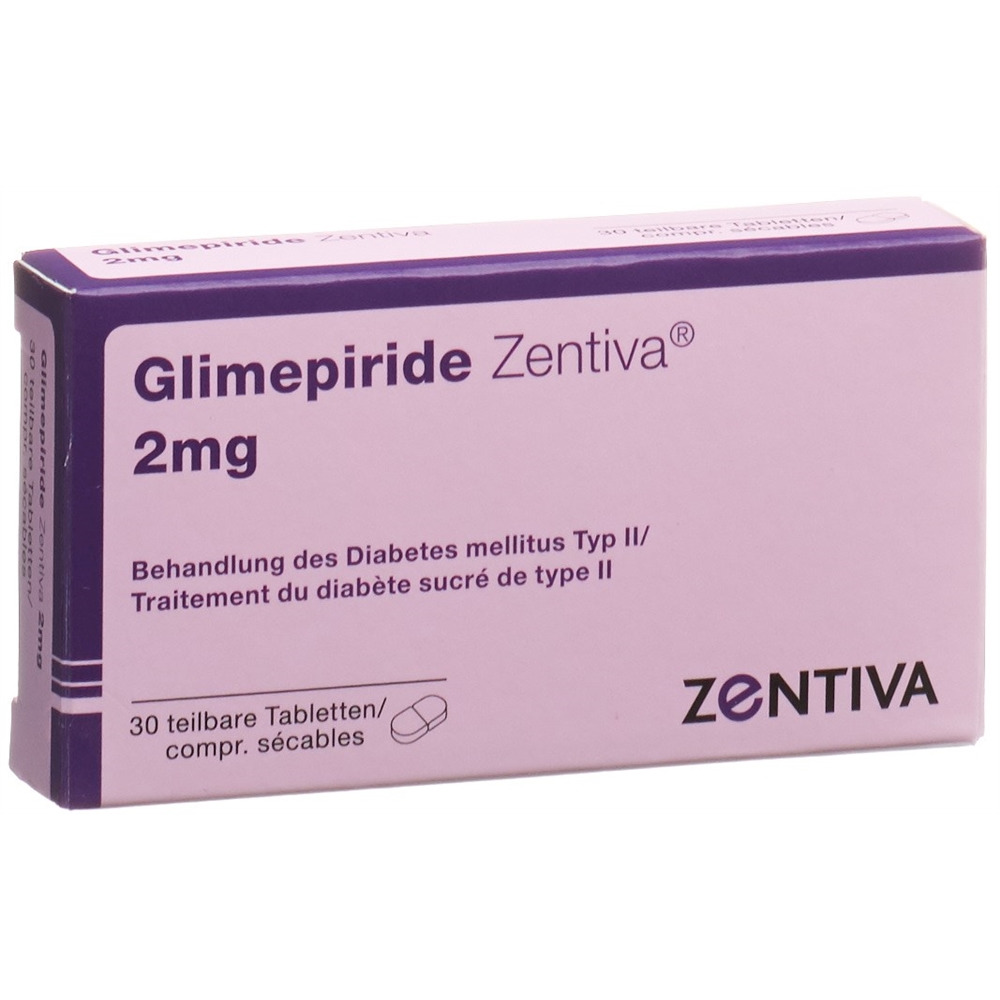 GLIMEPIRIDE Zentiva cpr 2 mg blist 30 pce | Commander en ligne