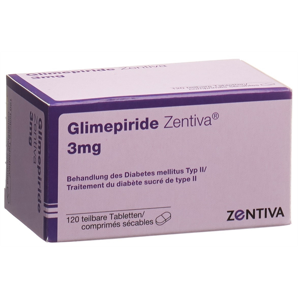 GLIMEPIRIDE Zentiva 3 mg, image principale