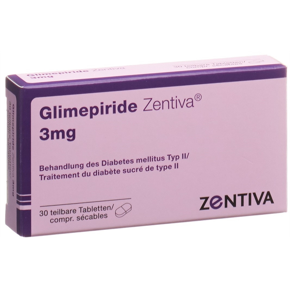 GLIMEPIRIDE Zentiva cpr 3 mg blist 30 pce | Commander en ligne