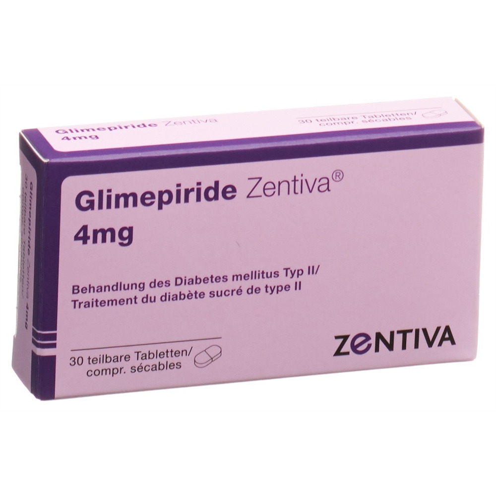 GLIMEPIRIDE Zentiva 4 mg, image principale