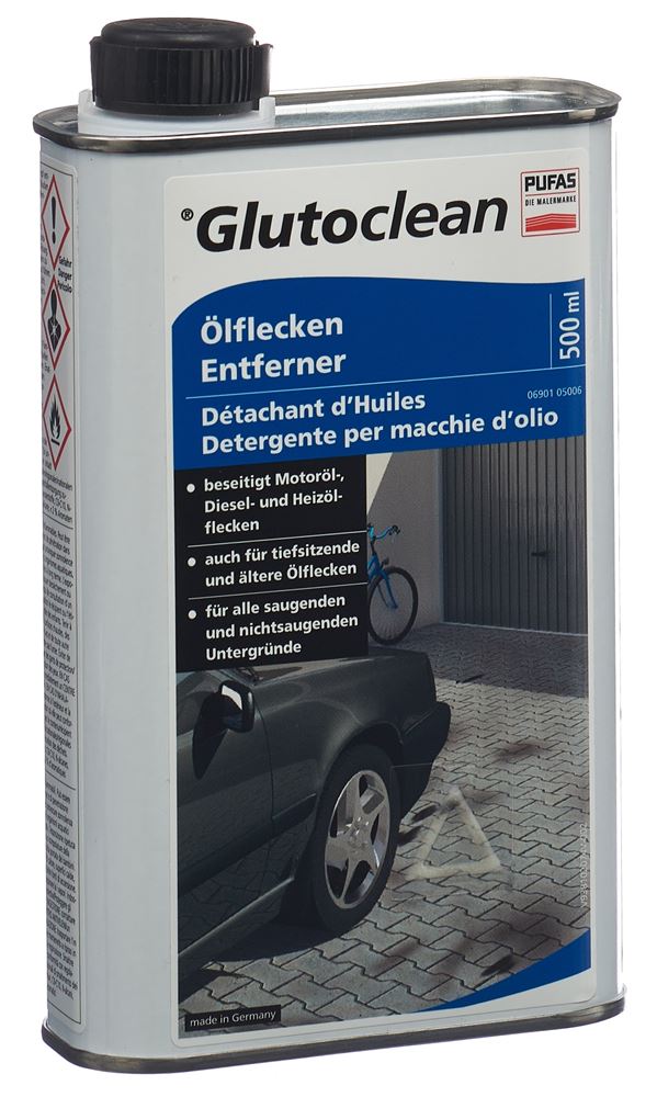 GLUTOCLEAN Détachant de taches d'huile