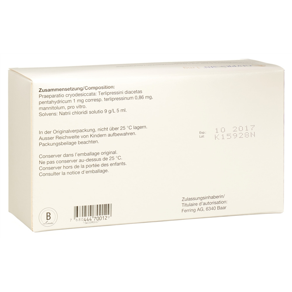 GLYPRESSINE Trockensub 1 mg mit Solvens Amp 5 Stk, Bild 2 von 2