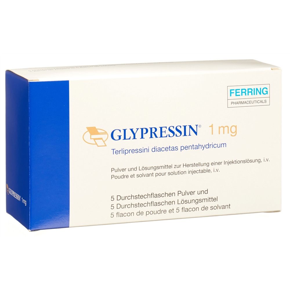 GLYPRESSINE Trockensub 1 mg mit Solvens Amp 5 Stk, Hauptbild