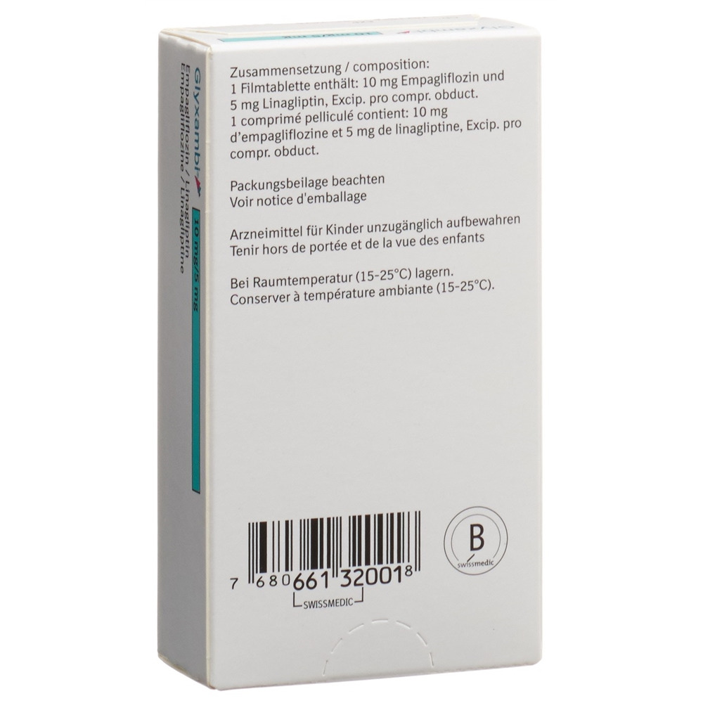 GLYXAMBI cpr pell 10mg/5mg blist 30 pce, image 2 sur 2