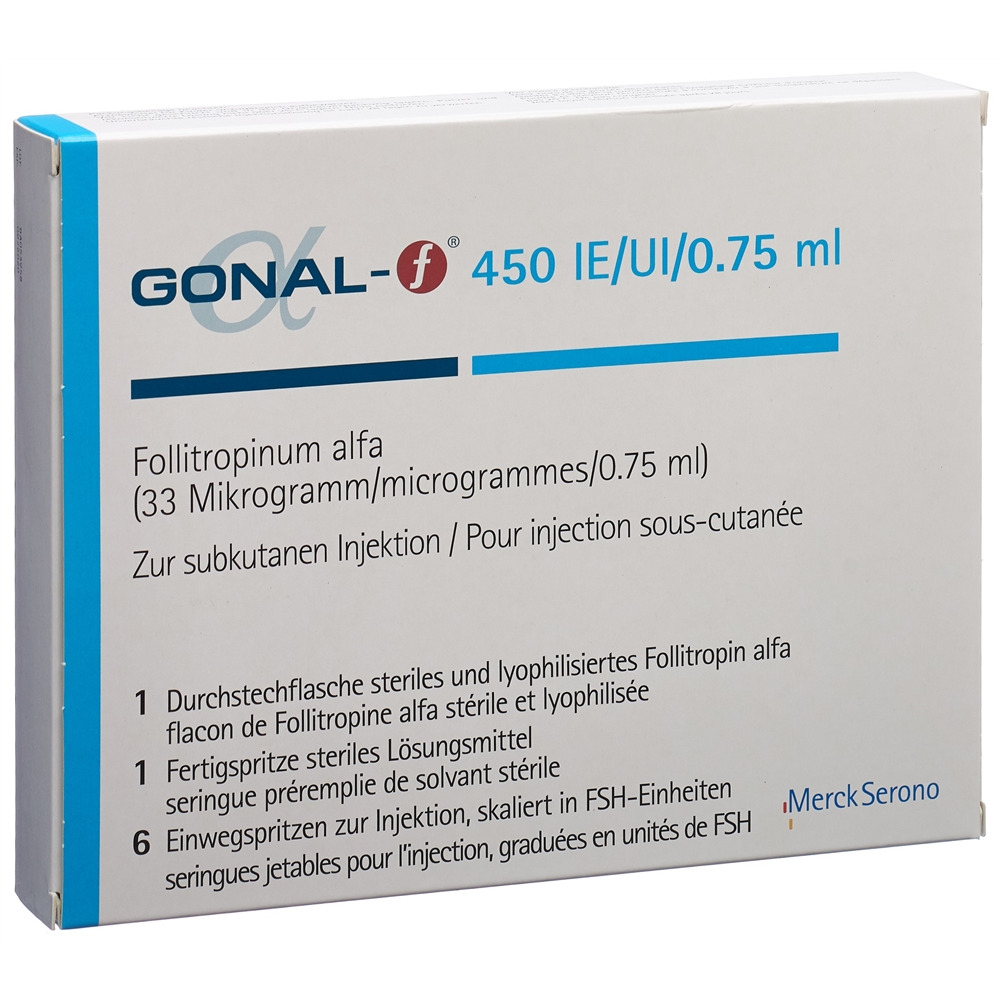 GONAL-F subst sèche 450 IE (33 mcg) kit inj 1 pce, image principale