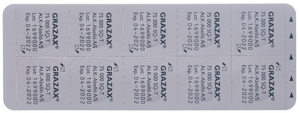 GRAZAX Lyophilisat oral 75000 SQ-T, image 2 sur 3