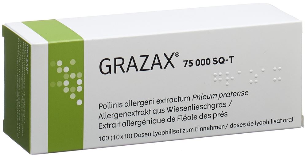 GRAZAX Lyophilisat oral 75000 SQ-T, image principale