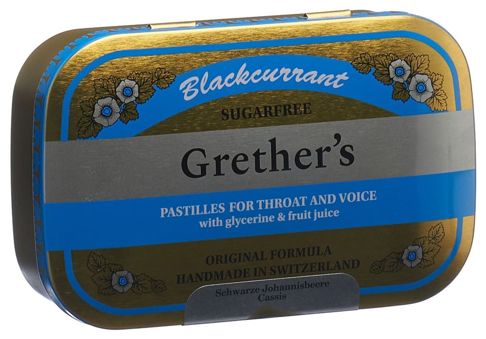 GRETHERS Blackcurrant Pastillen