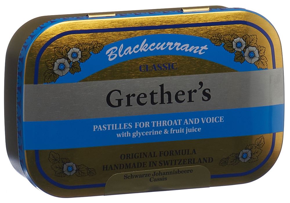 GRETHERS Blackcurrant pastilles