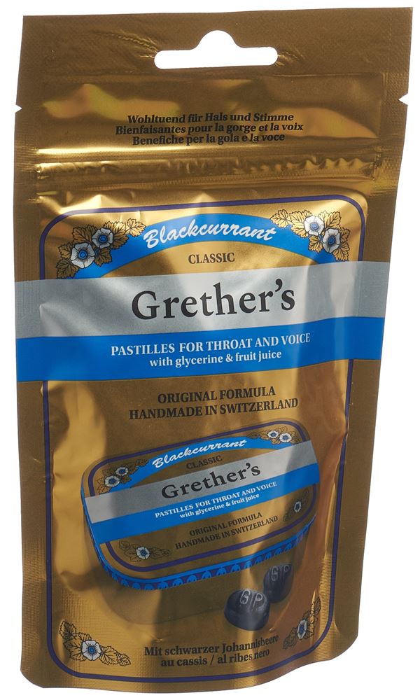 GRETHERS Blackcurrant pastilles