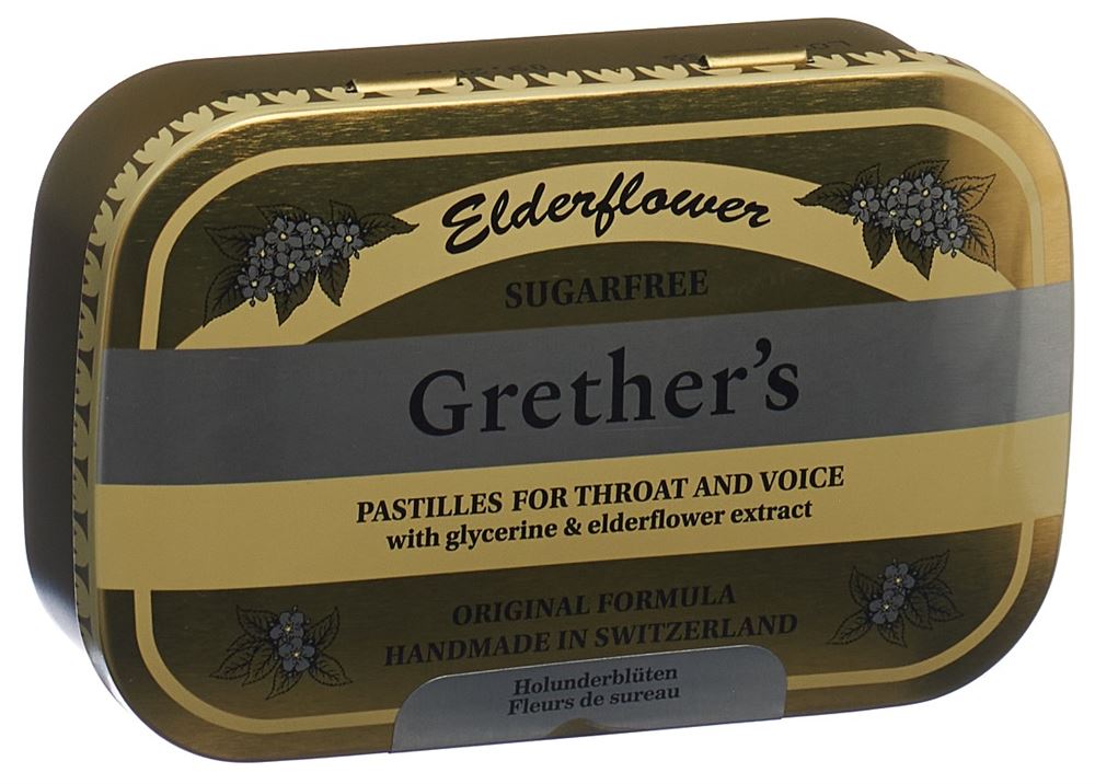 GRETHERS Elderflower pastilles