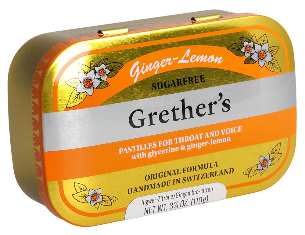 GRETHERS Ginger Lemon pastilles, image principale