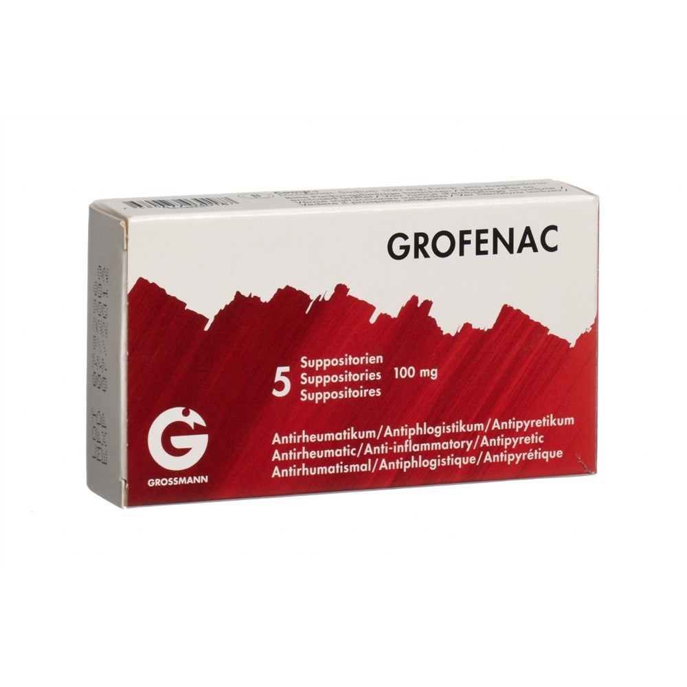 Grofenac supp 100 mg blist 5 pce | Commander en ligne