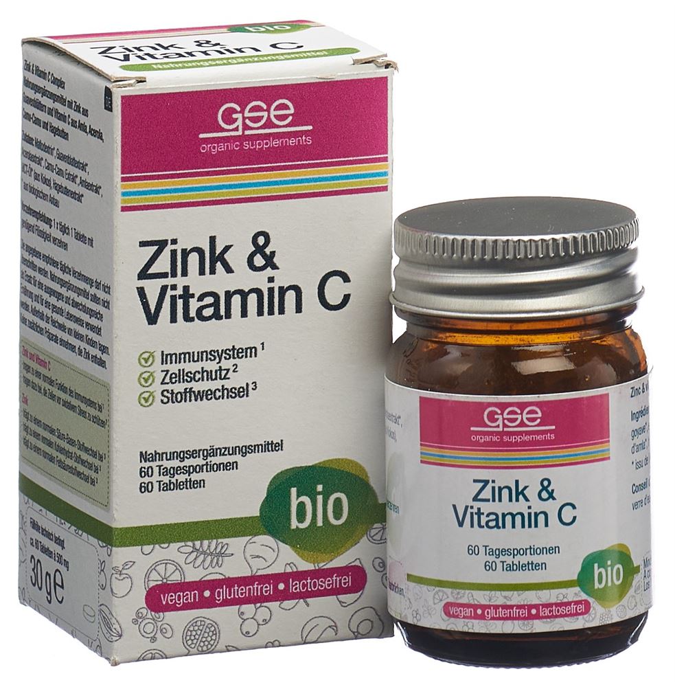 GSE Zinc + Vitamine C Complexe, image 2 sur 5
