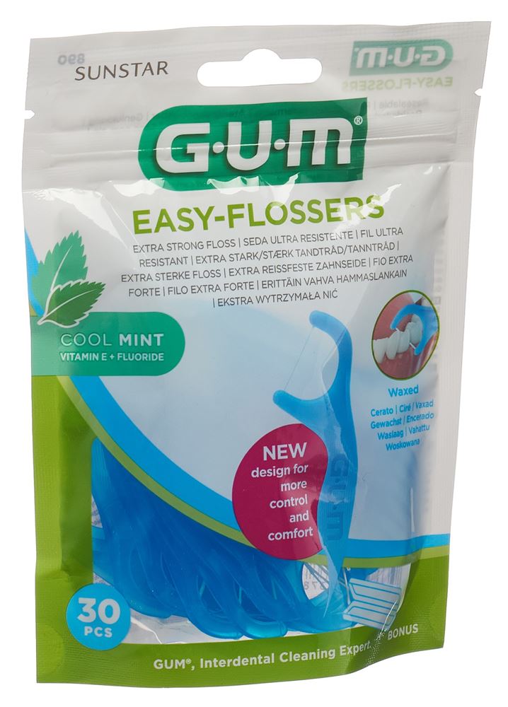 GUM Easy-Flossers soie dentaire sticks, image principale