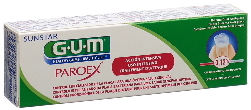 GUM Paroex dentifrice 0.12 %, image 2 sur 3