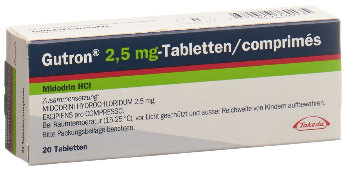 GUTRON cpr 2.5 mg blist 50 pce, image principale