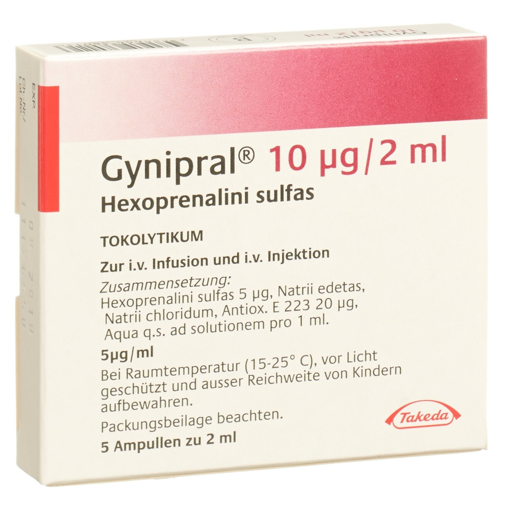 GYNIPRAL Inj Lös 10 mcg/2ml Amp 2 ml, Hauptbild