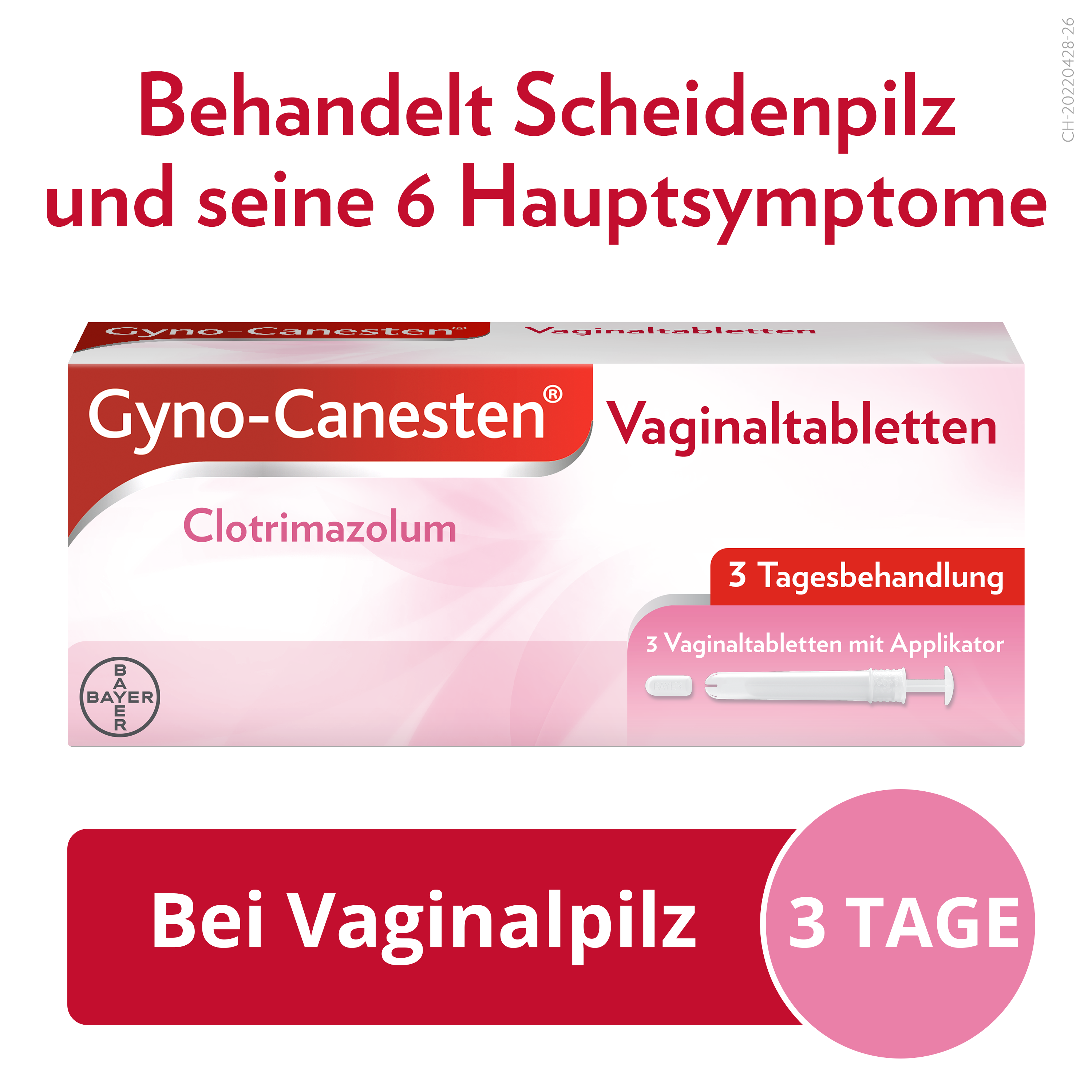 GYNO-CANESTEN Vag Tabl 200 mg Blist 3 Stk, Bild 2 von 6