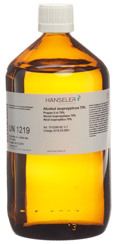 HAENSELER Alcohol isopropylic 70 %, Hauptbild
