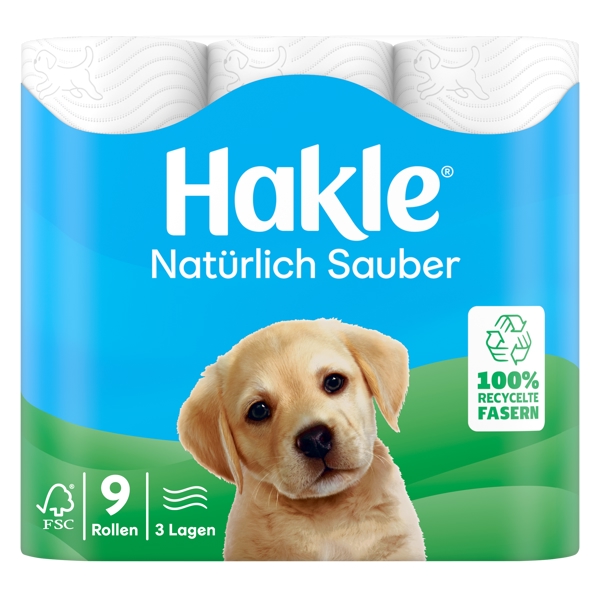 HAKLE propreté naturelle papier toilette petits rouleaux